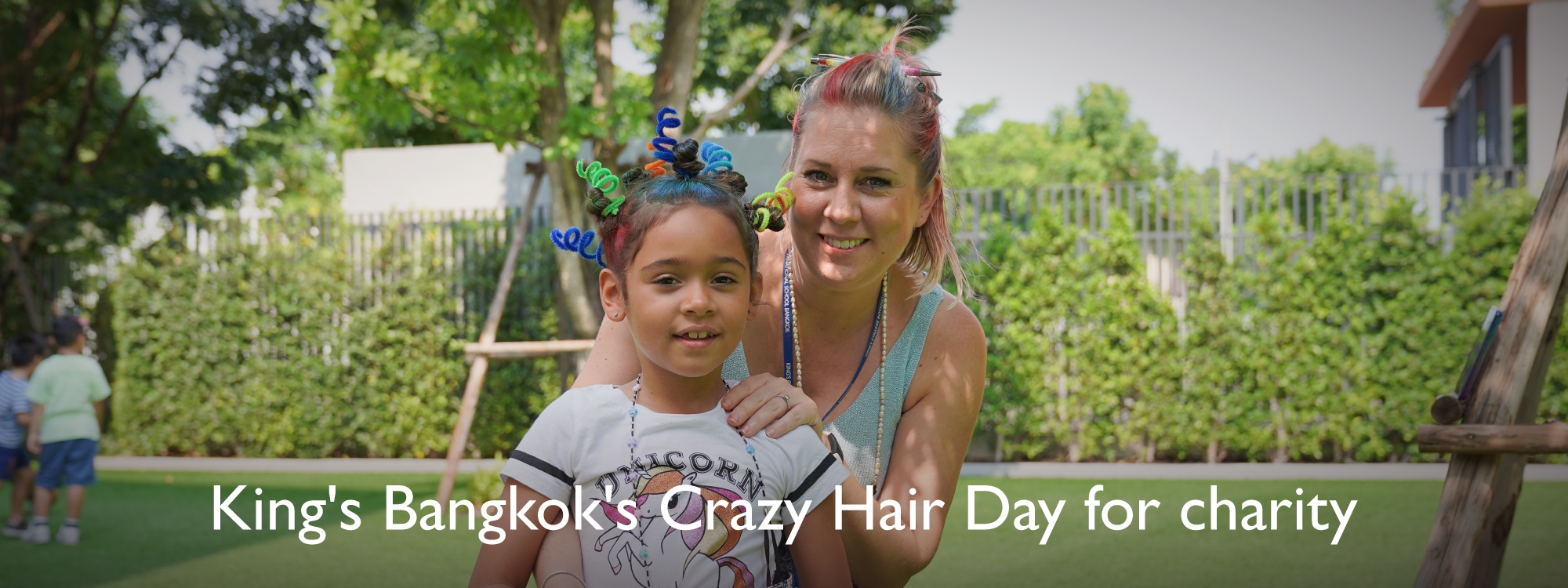 King's Bangkok's Crazy Hair Day for charity.