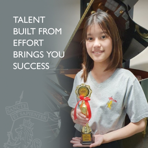 Talent built from effort brings you success