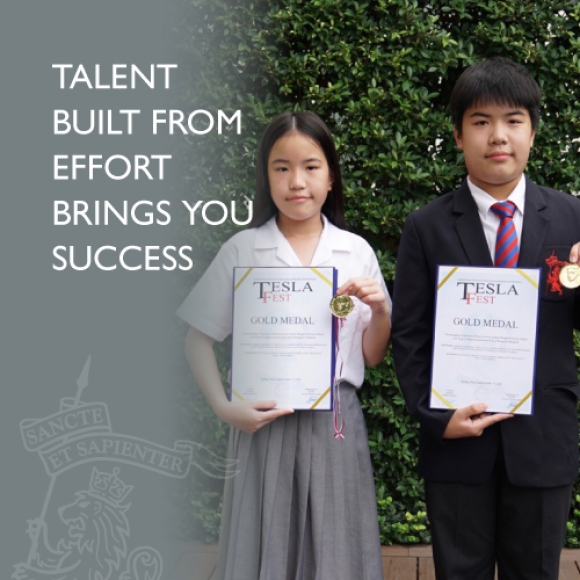 Talent built from effort brings you success