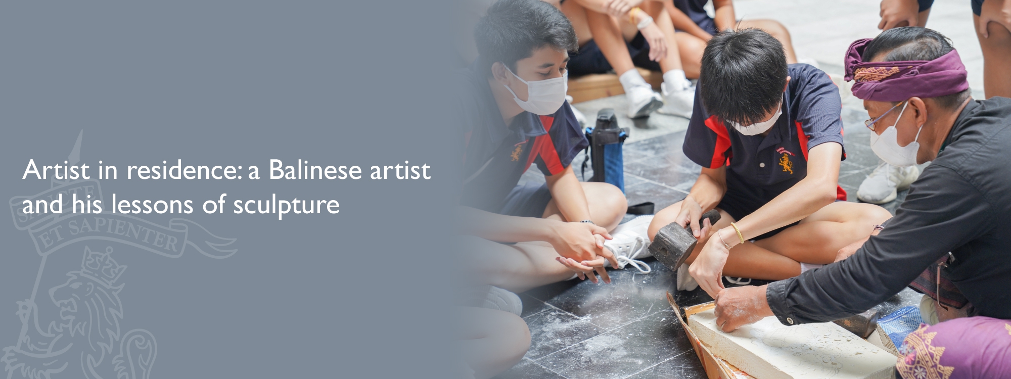 Artist in residence: a Balinese artist and his lessons of sculpture 