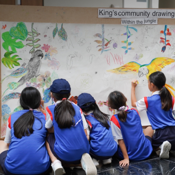 Making art together in The Big Draw Week