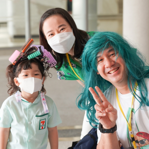King's Bangkok's Crazy Green Hair Day for charity