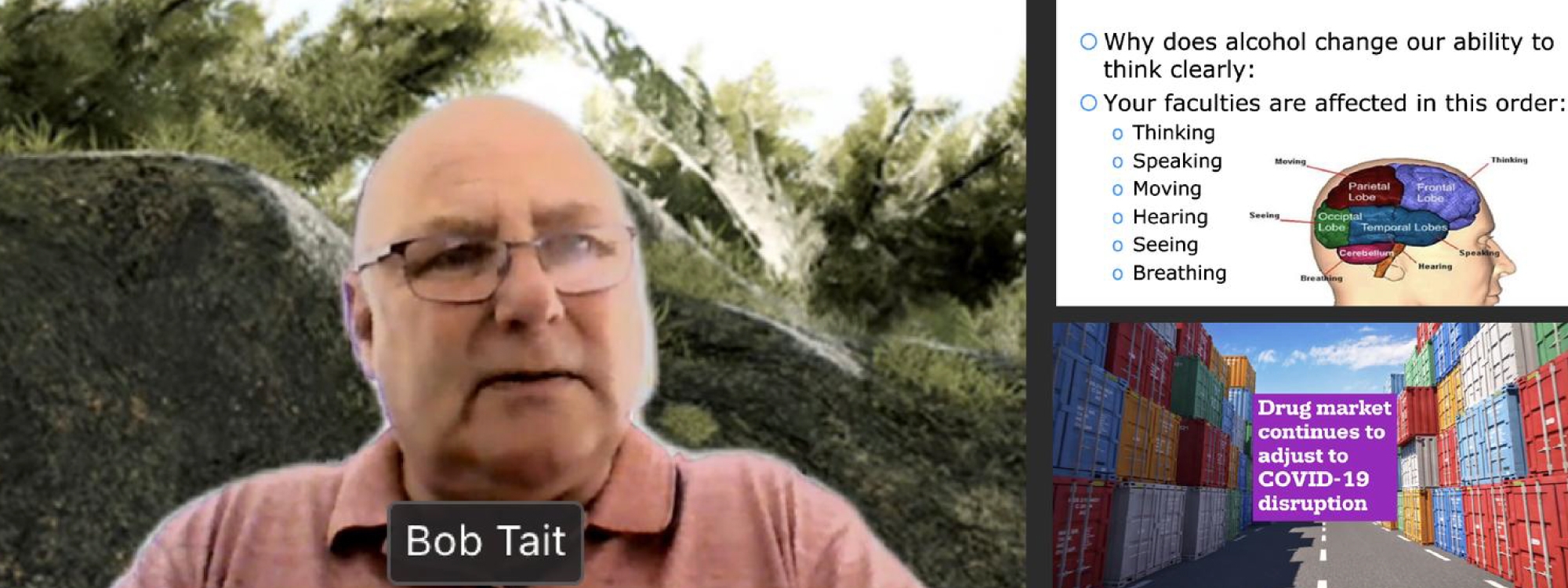 Bob Tait's Online Talk: enhancing awareness in drug education between King's Wimbledon and King’s Bangkok