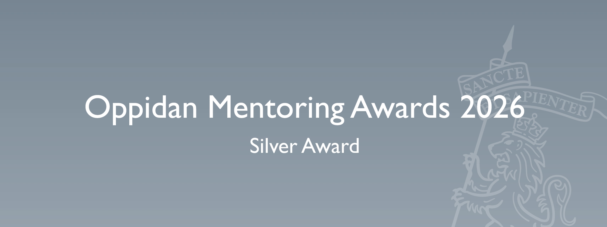 Silver Award — Oppidan Mentoring Awards 2026